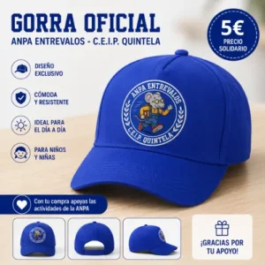 Gorra Oficial ANPA Entrevalos - C.E.I.P. Quintela: imagen 2